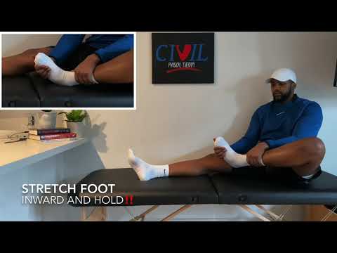 Ankle Inversion Stretch Seated