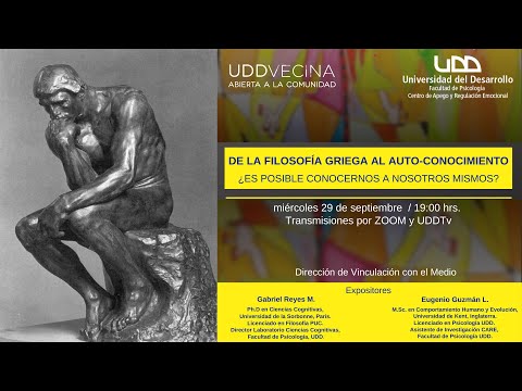 Charla De la Filosofía Griega al Auto-conocimiento ¿Es posible conocernos a nosotros mismos?