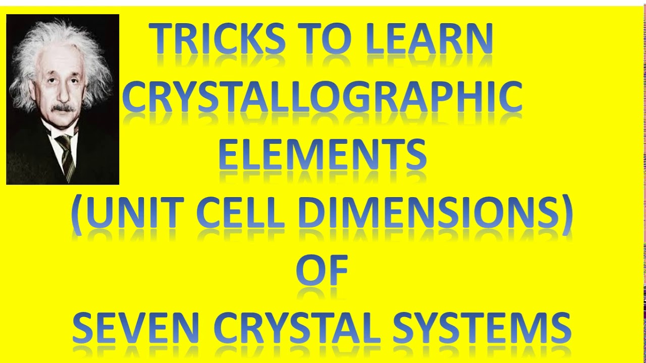 Tricks To Learn Unit Cell Dimensions Chemistry 1st Year By Ghulam