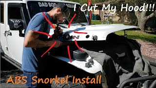 Cheap ABS Snorkel Install on Jeep JK