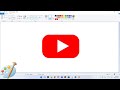 How to draw YouTube Logo in computer using MS Paint