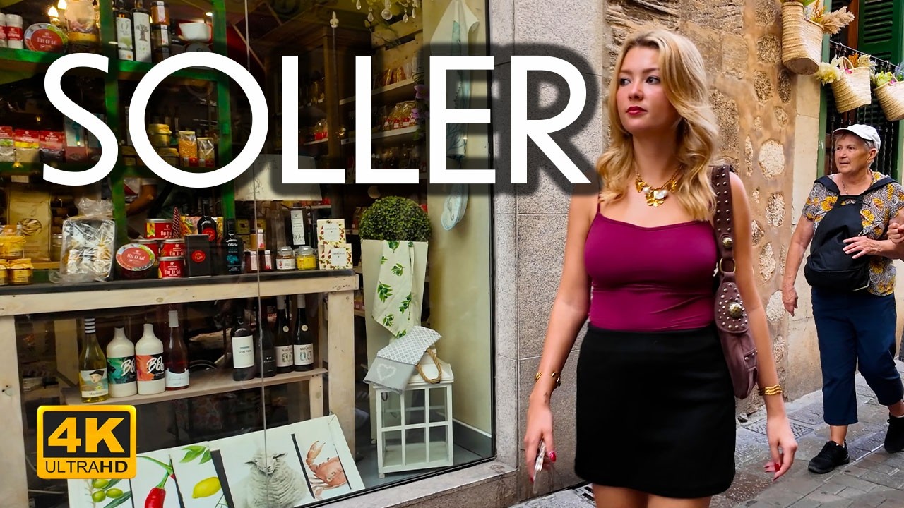SOLLER | Scenic Walk with the Historic Tram & Local Streets 4K 60fps
