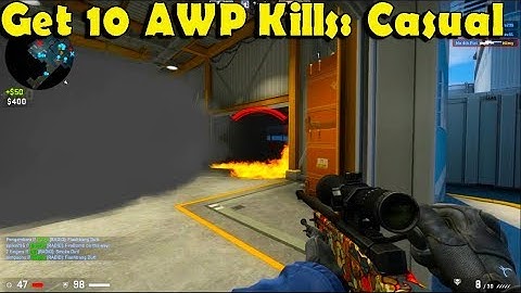 Get 10 kills with the AWP in Casual: Defusal Group Sigma - Week 4 Operation Shattered Web missions
