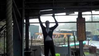 Morph man working out at BeaverFit's test gym....