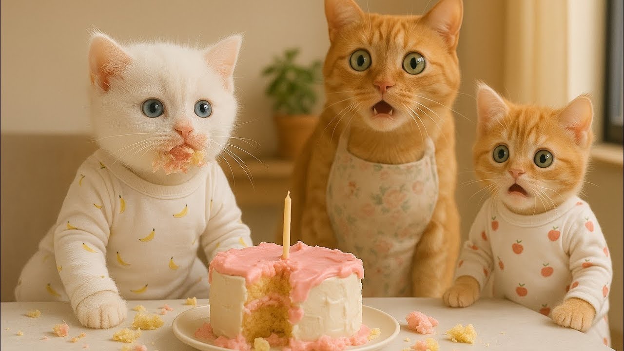 Funny Kitten Grocery Shopping Disaster! Mama Cat Surprise