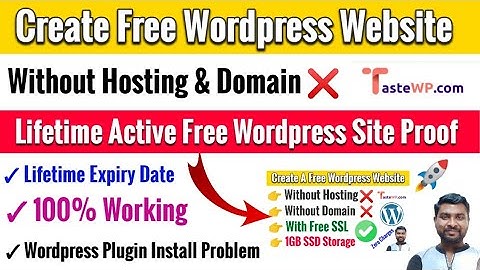 Tastewp - Create Lifetime Free Wordpress Site Proof | Tastewp Non Expiring Sites Activation 🔥
