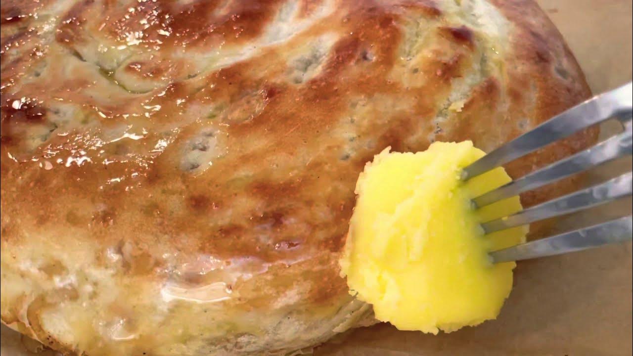 Очень вкусный слоенный хлеб! - YouTube