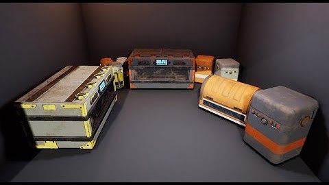 (UE4) Sci-fi Containers - Showcase