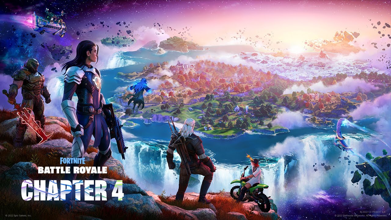 Fortnite Chapter 4 Season 1 Launch Trailer - Play Fortnite Battle Royale, the completely free 100-player PvP mode. One giant map, A Battle Bus, Last one standing wins. ESRB Rating: Teen with Violence.

Ins