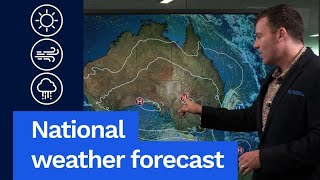 National Weather Forecast: Strong cold fronts for Tas and WA this weekend, mostly sunny elsewhere