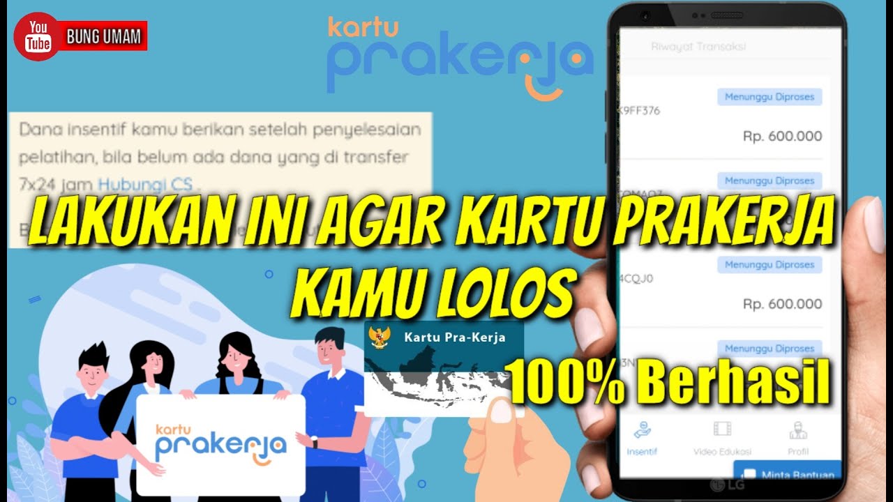 Cara Lolos Kartu Prakerja 2021 YouTube