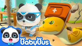 newrun the building is collapsing super panda rescue team 7 earthquake excavation babybus