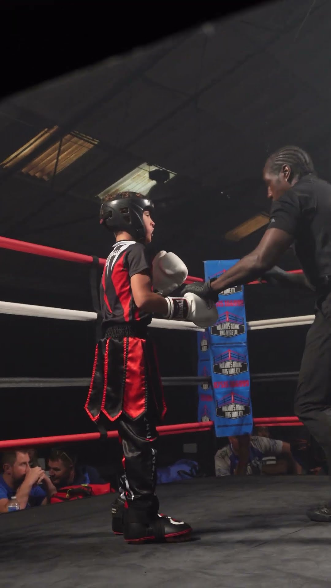 These two young kickboxers were not playing around. Footage from Battle of Knights.