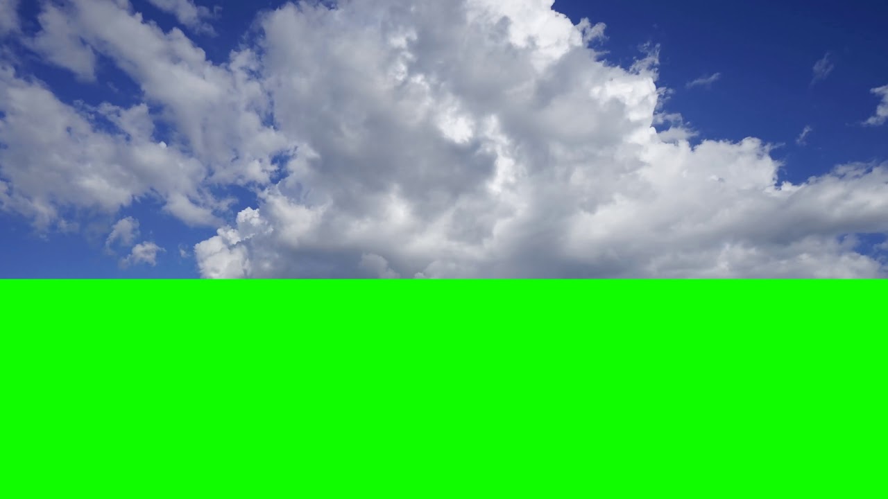clouds green screen 4k