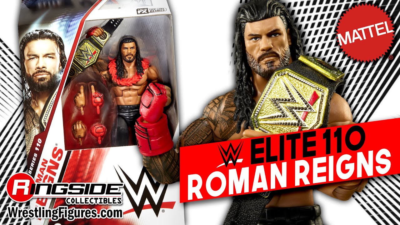 Action Figure WWE Elite Roman Reigns Serie #110 - 15 Cm, 25 Punti Articolazione, Mani Intercambiabili - Foto 7