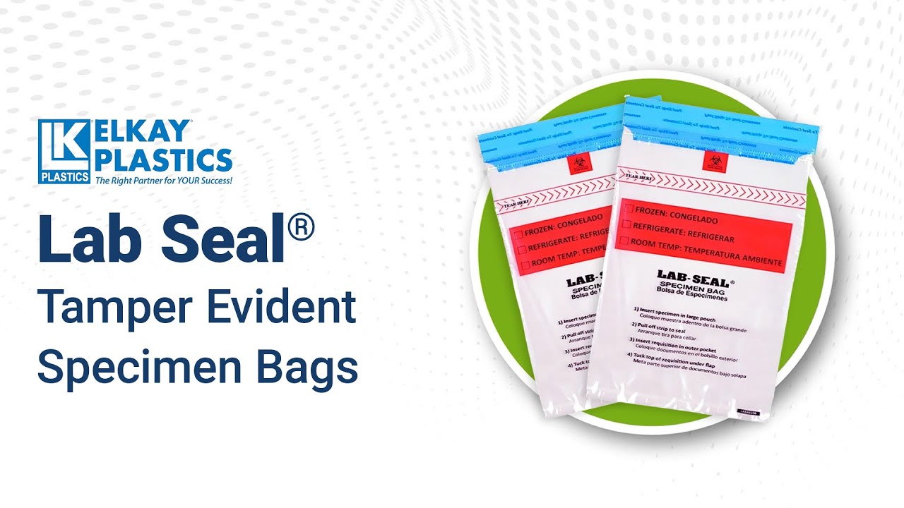Elkay Plastics Lab Seal® Tamper Evident Specimen Bags