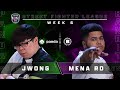 JWong (Menat) vs. MenaRD (Balrog) - Bo3 - Street Fighter League Pro-US Season 4 Week 6