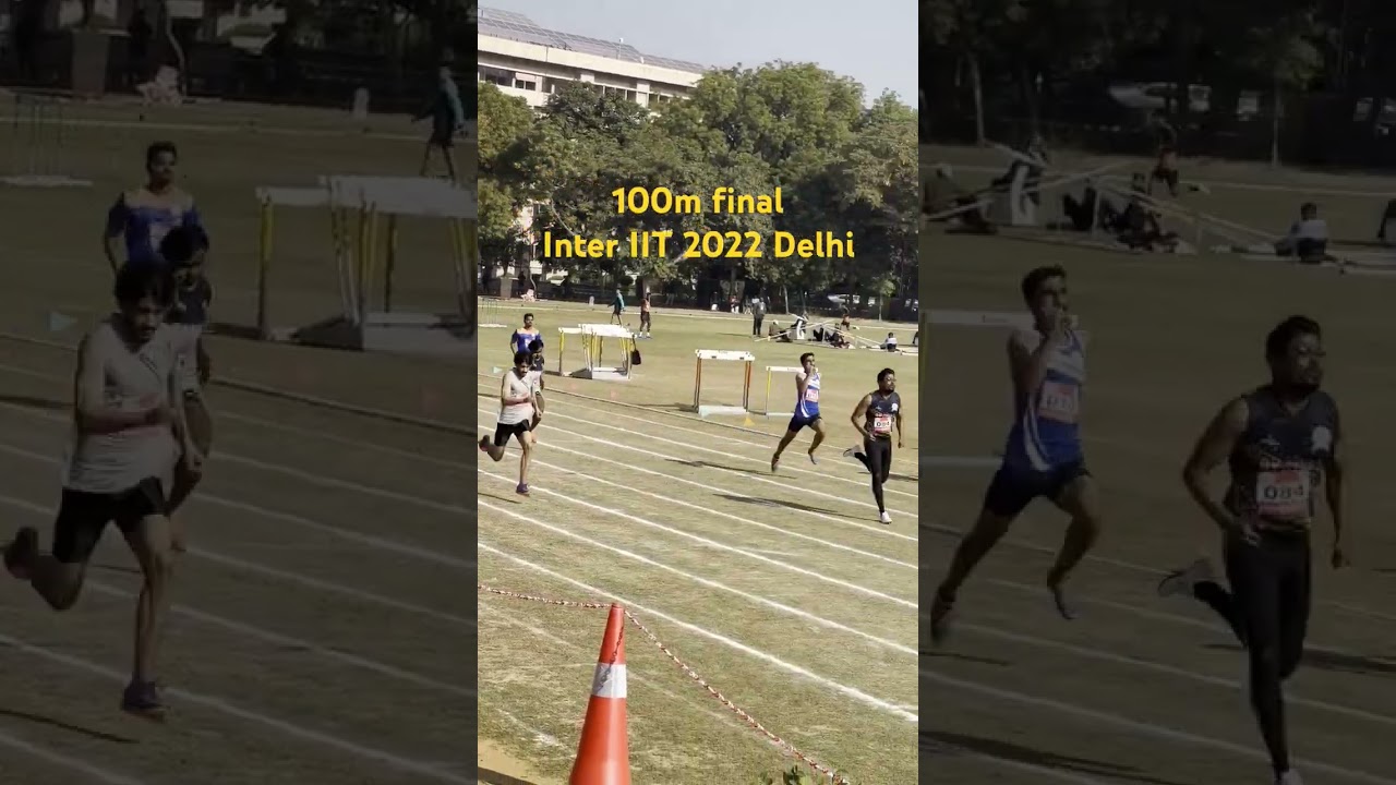 100m semifinal inter IIT 2022 | IIT Delhi| GL meena