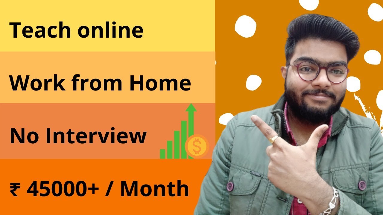 Teaching Jobs From Home | Online Tutor Jobs from Home | Work From Home ...