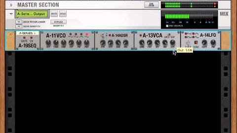 A-13VCA module from the A-Series Modular Synth Rack Extension for Reason