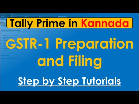 How to Prepare GSTR-1 and file GSTR-1 at GST portal in Kannada (ಕನ್ನಡದಲ್ಲಿ)