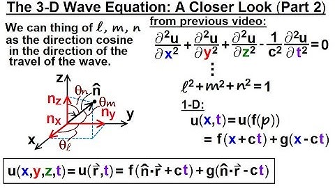 Math: Partial Differential Eqn. - Ch.1: Introduction (37 of 42) 3-D Wave Equation (Part 2)