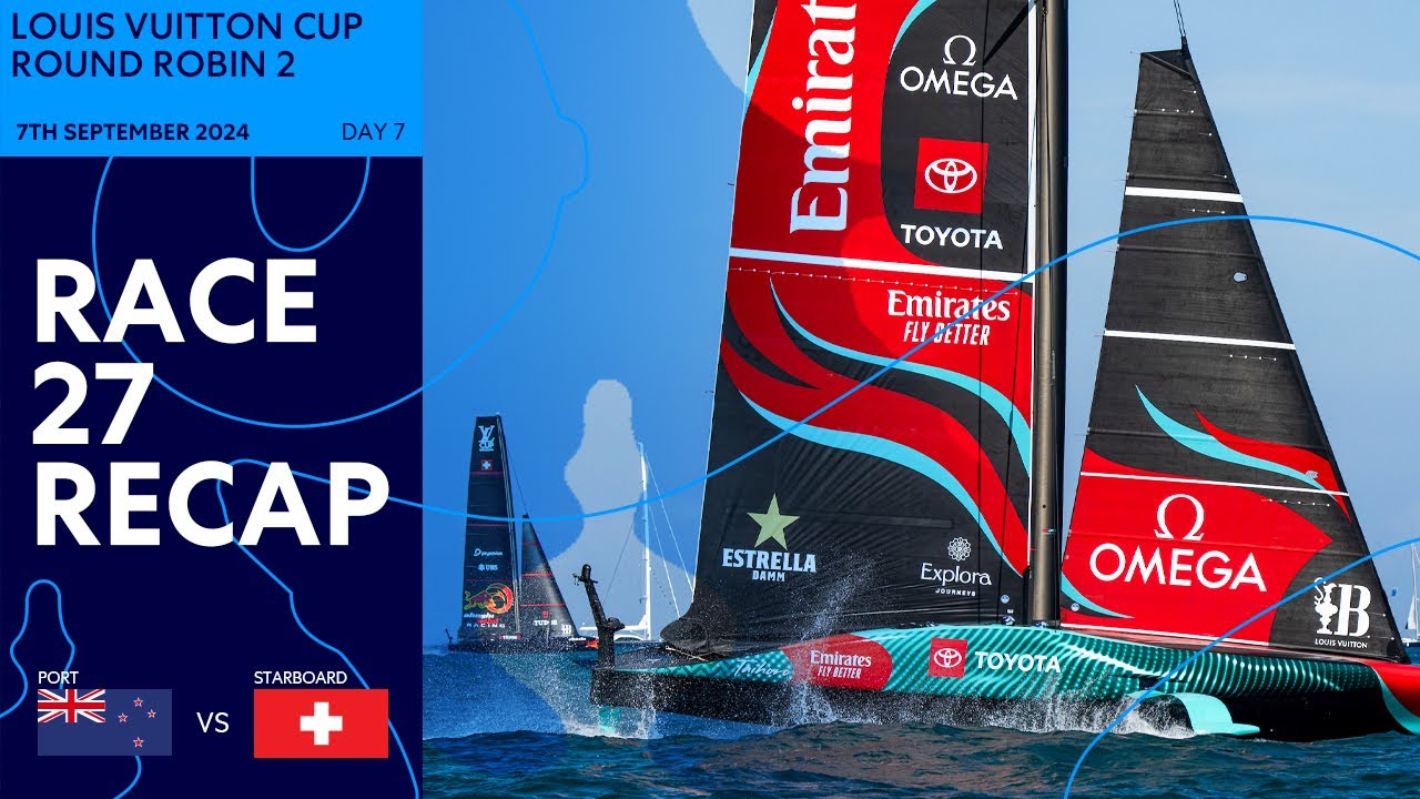 ⁣Louis Vuitton Cup Round Robin Race 27 Recap