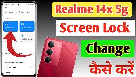 Realme 14x 5g screen lock kaise change kare/ Realme 14x 5g pattern lock change kaise kare