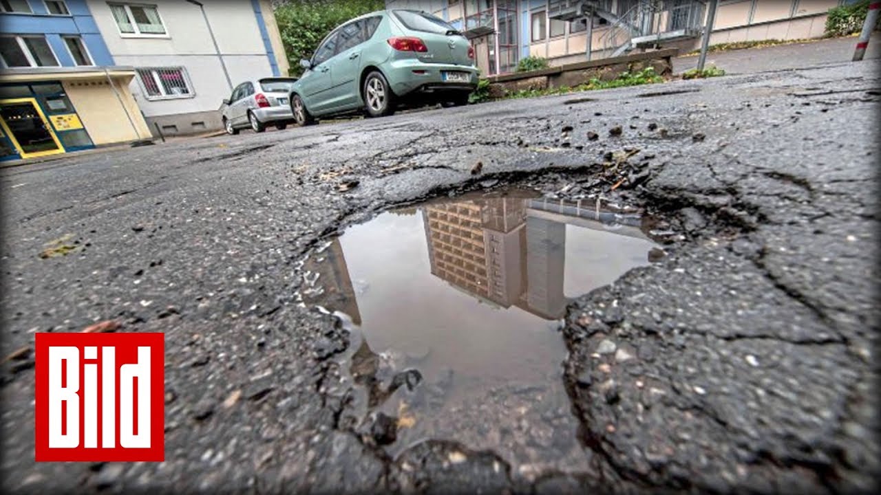 Schlagloch in 5 Minuten repariert - Straßenbau für Dummies