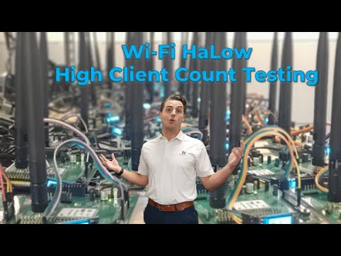 Wi-Fi HaLow - High Client Count Demo - video from Newracom