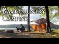 Backcountry camping solo in a kayak  bushcraft tent and cooking