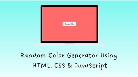 Random Color Generator Using HTML, CSS & JavaScript | Full Tutorial + Code Explanation 🎨💻