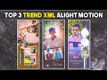 Top 3 Marriage XML Present Alight Motion XML File | Happy Birthday XML | KK Raja Edit's