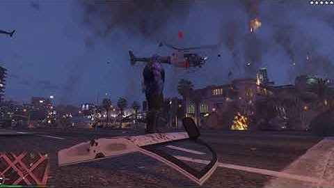 GTA V Thanos script mod - Meteor throw