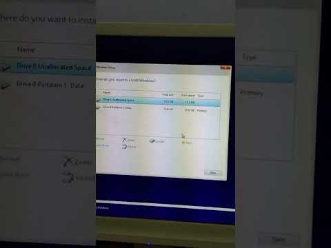 Hapus dan Create Partisi Waktu Instal Ulang