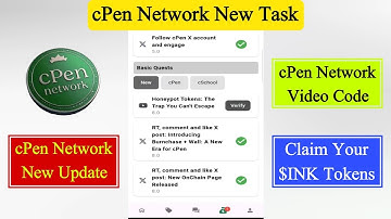 cPen Network New Update | cPen New Task | cPen Video Code | Honeypot Tokens: Trap You Can