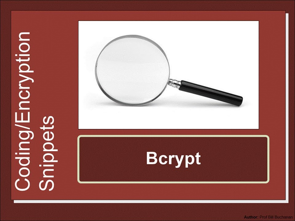 Security Snippets: Bcrypt - YouTube