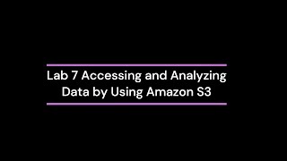 Celebrity Lab 7 Accessing and Analyzing Data by Using Amazon S3 Wealth
