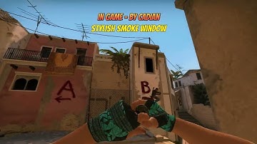 CSGO - STYLISH SMOKE WINDOW ON MIRAGE