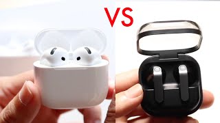 Samsung Galaxy Buds 4 Vs AirPods 4! (Comparison) (Review)