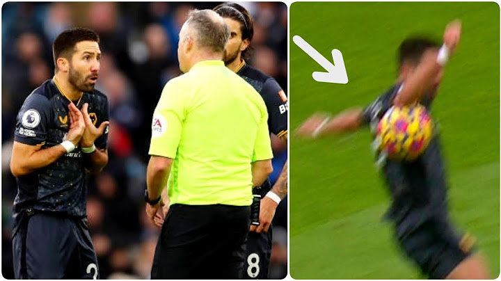 Man City awarded Controversial penalty vs Wolves, VAR show ball hitting Joao Moutinho’s armpit