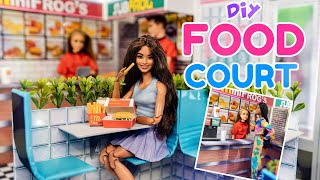 Let’s Make A Food Court For Our Dolls in a Hidden Doll Room