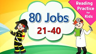 Easy Reading Practice for kids | 80 Jobs 2140