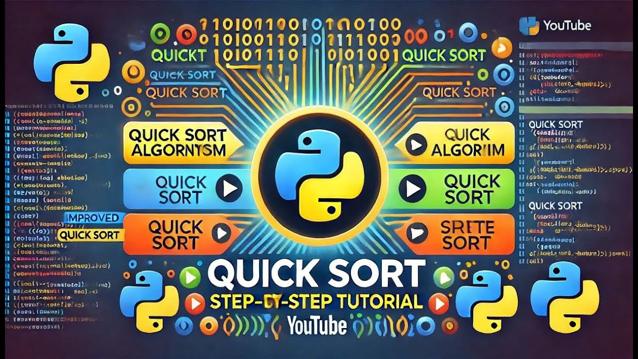 Quick Sort Algorithm in Python: Step-by-Step Tutorial - YouTube