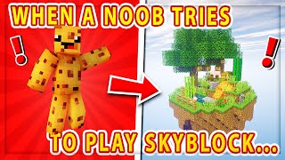 Minecraft NOOB Tries To Play Skyblock?!  || ESPE Skyblock #1