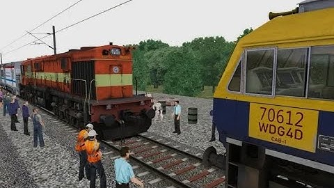 WDM3D Rajdhani Express Loco Failed Rescue By WDG4D | Train Simulator 2019 | Indian Railways