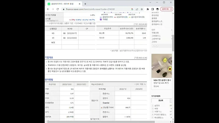 214330금호에이치티 주가 전망 및 차트 분석