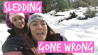 SLEDDING GONE WRONG- Snow Day Two