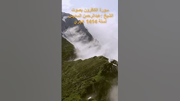 سورة الكافرون بصوت الشيخ عبدالرحمن السديس لسنة 1414 هجري #تيك_توك