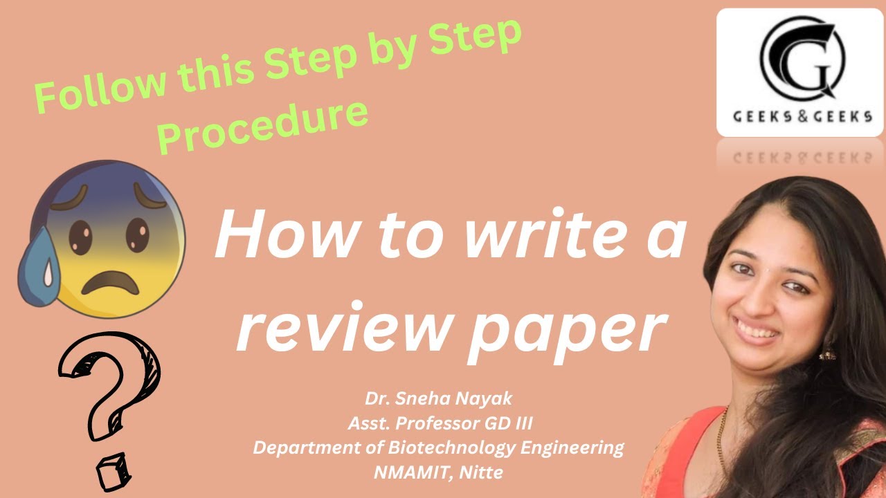 How to write a review - Dr. Sneha Nayak - YouTube